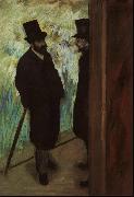 Edgar Degas Halevy and Cave Backstage at the Opera Spain oil painting reproduction